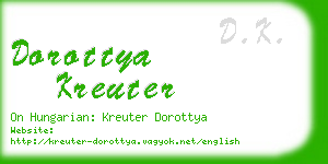 dorottya kreuter business card